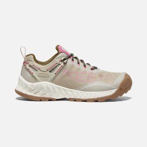 KEEN Women's Nxis evo Waterproof Shoes Hiking, Plaza Taupe/Ibis Rose